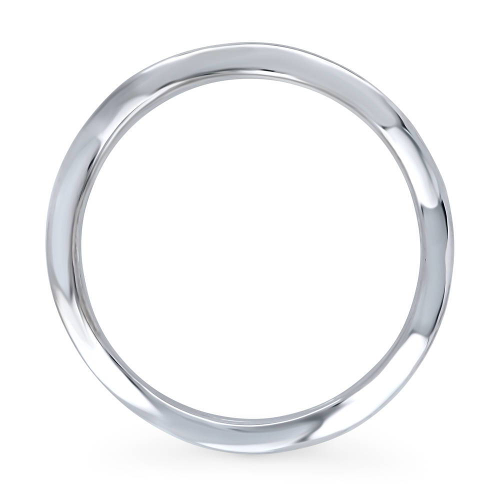 Angle view of Woven Band in Sterling Silver, 5 of 7