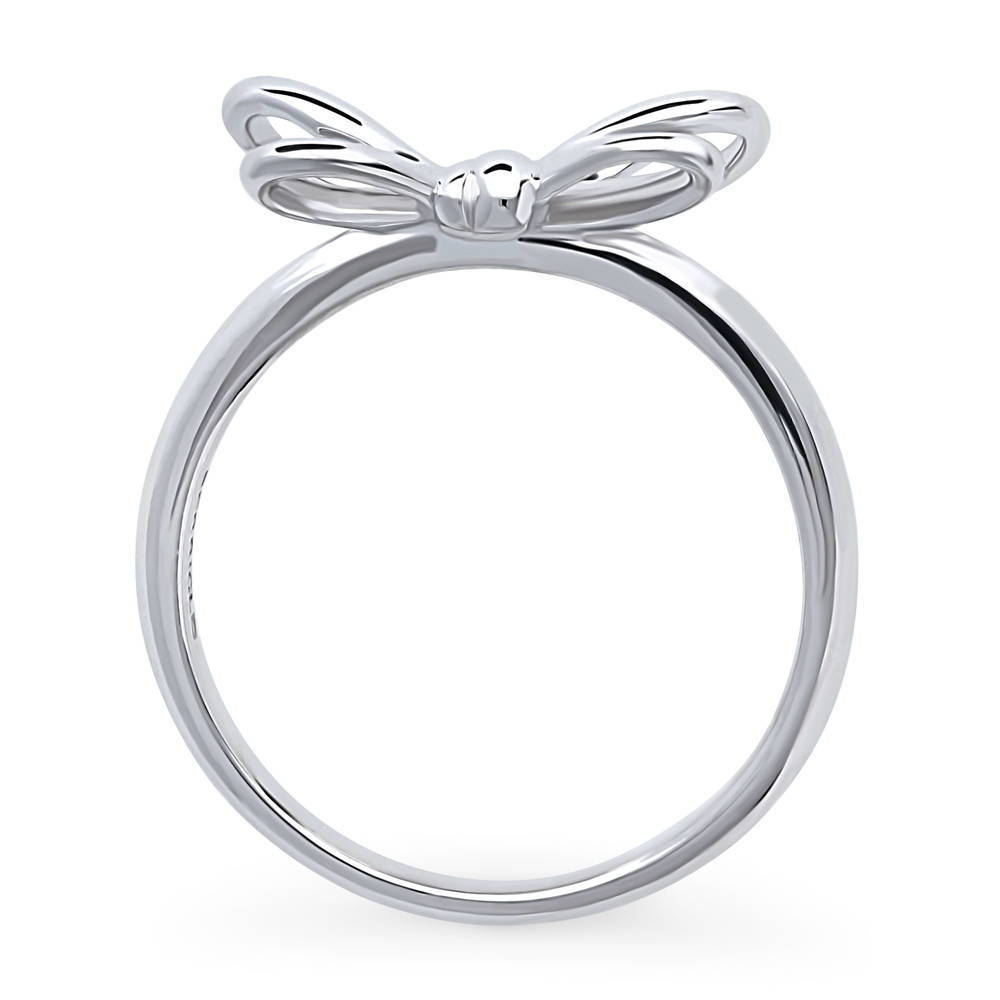 Bow Tie Ribbon Ring in Sterling Silver