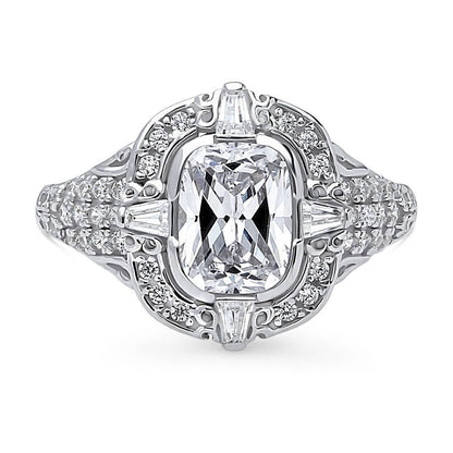 Art Deco CZ Ring in Sterling Silver