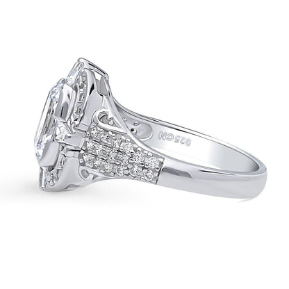 Art Deco CZ Ring in Sterling Silver