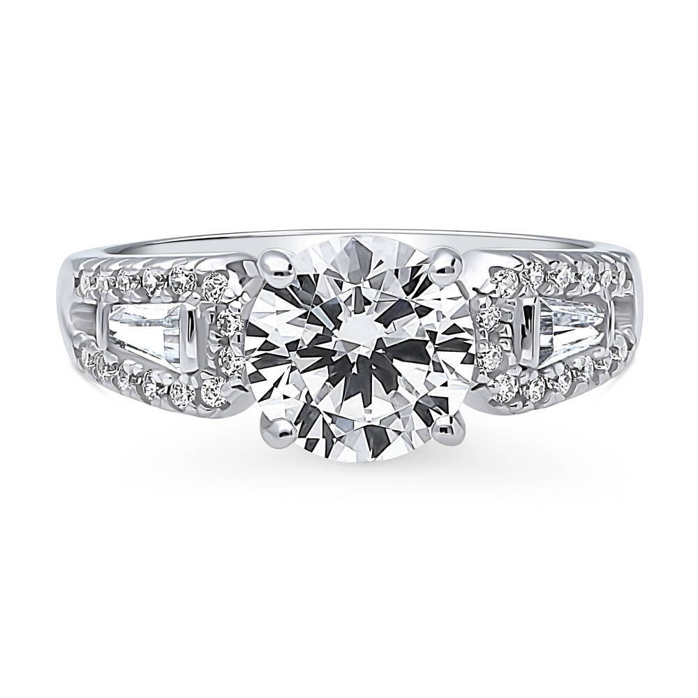 Solitaire 2ct CZ Ring in Sterling Silver
