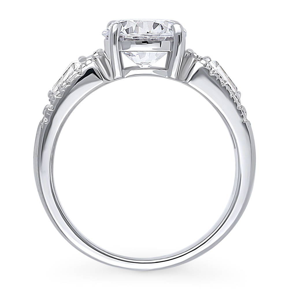 Solitaire 2ct CZ Ring in Sterling Silver