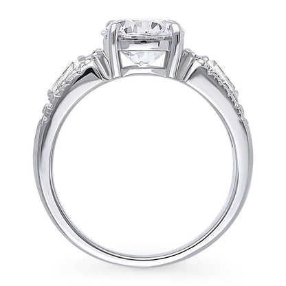 Solitaire 2ct CZ Ring in Sterling Silver