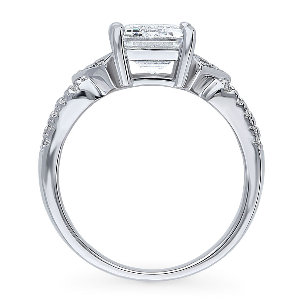 Alternate view of Arrow CZ Split Shank Ring in Sterling Silver, 8 of 8