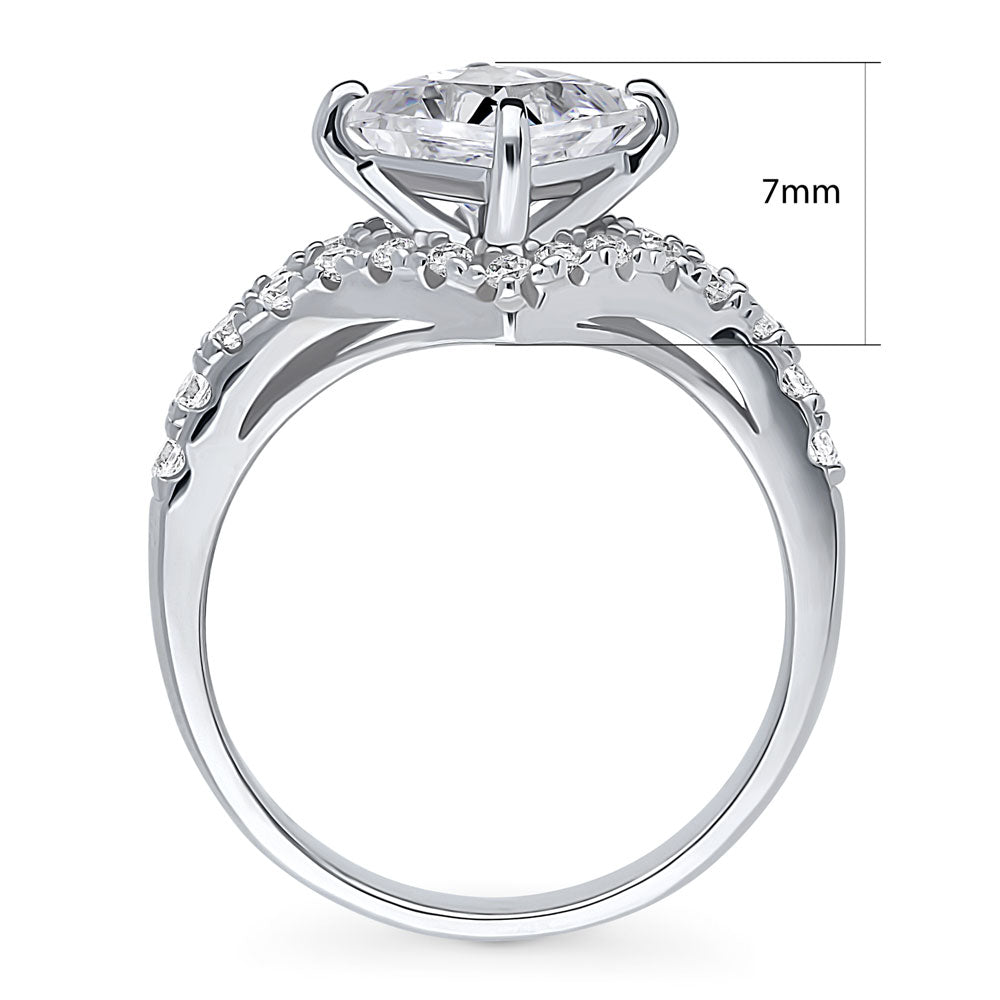 Alternate view of CZ Ring in Sterling Silver, 7 of 9