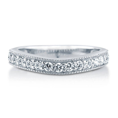 Pave CZ Eternity Ring in Sterling Silver