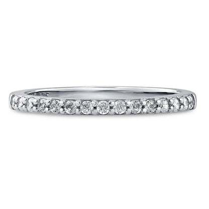 Pave CZ Eternity Ring in Sterling Silver
