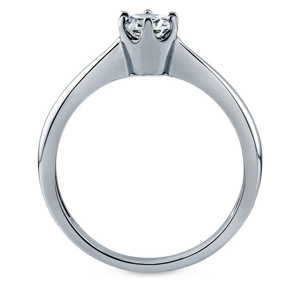 Alternate view of Solitaire 0.45ct CZ Ring in Sterling Silver, 6 of 6