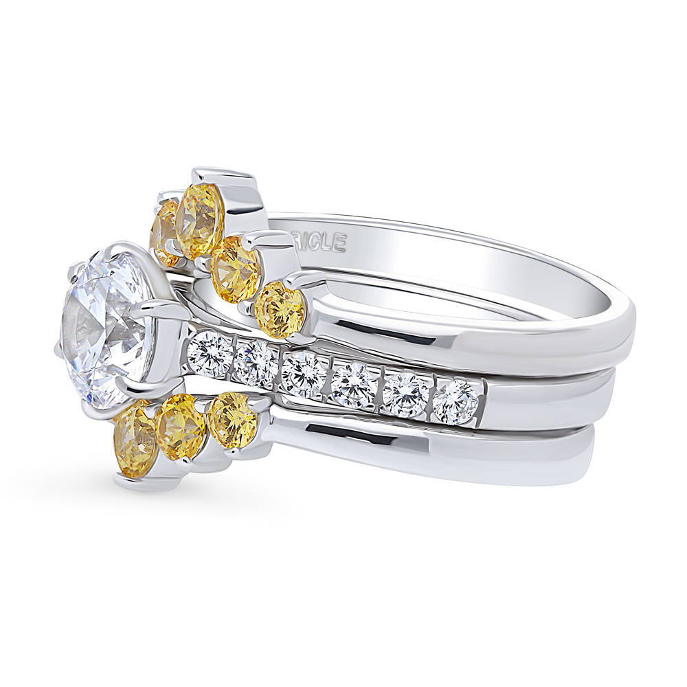 5-Stone Solitaire 1.25ct CZ Ring Set in Sterling Silver